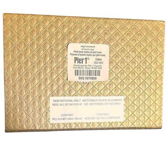 Pier 1  2016 Glass Angel Ornament Li Bien Replacement Christmas Decor Boxed - Picture 6 of 6